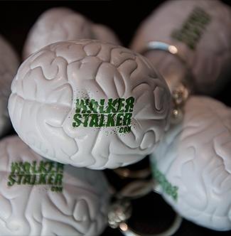 Walker Stalker Con Brain Keychain