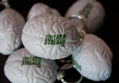 Walker Stalker Con Brain Keychain